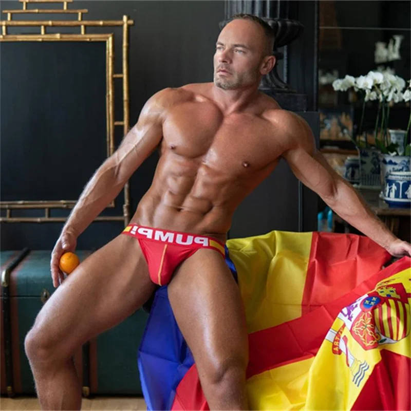 

New Brand Ice Silk Hip Raise Gay Men's Thong And G String Man Underpants Tanga Sexy Men Underwear Jockstrap Panties Male
