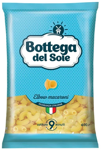 «Bottega del Sole», макаронные изделия «Рожки», 400 г - изображение