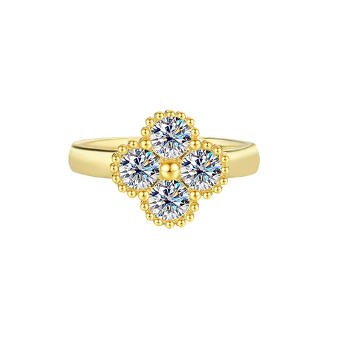 Кольцо Anziw серебряное с муассанитом