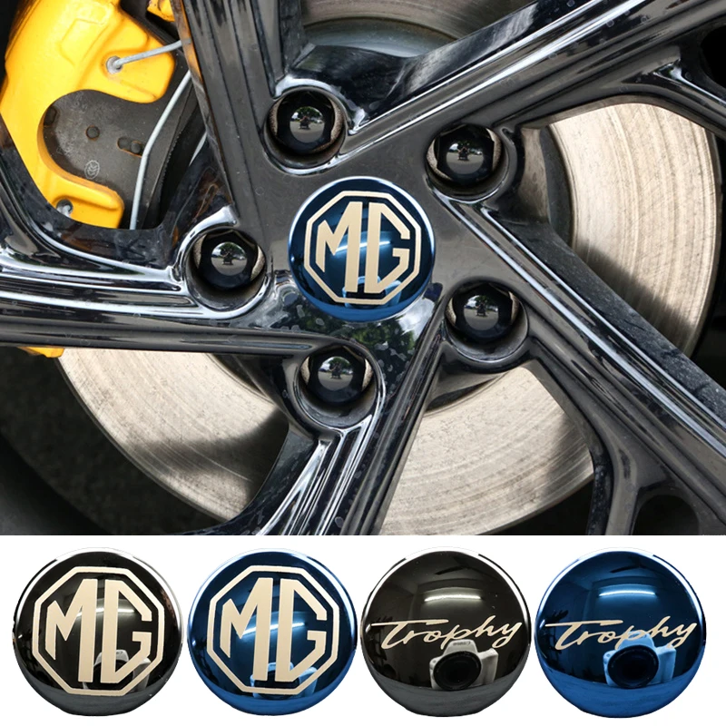 

4pcs 58MM Car Wheel Center Hub Cap Stickers for Morris Garages MG Trophy MG3 ZS GS HS EZS MG5 GT MG6 MG7 TF ZR ES Styling Decals