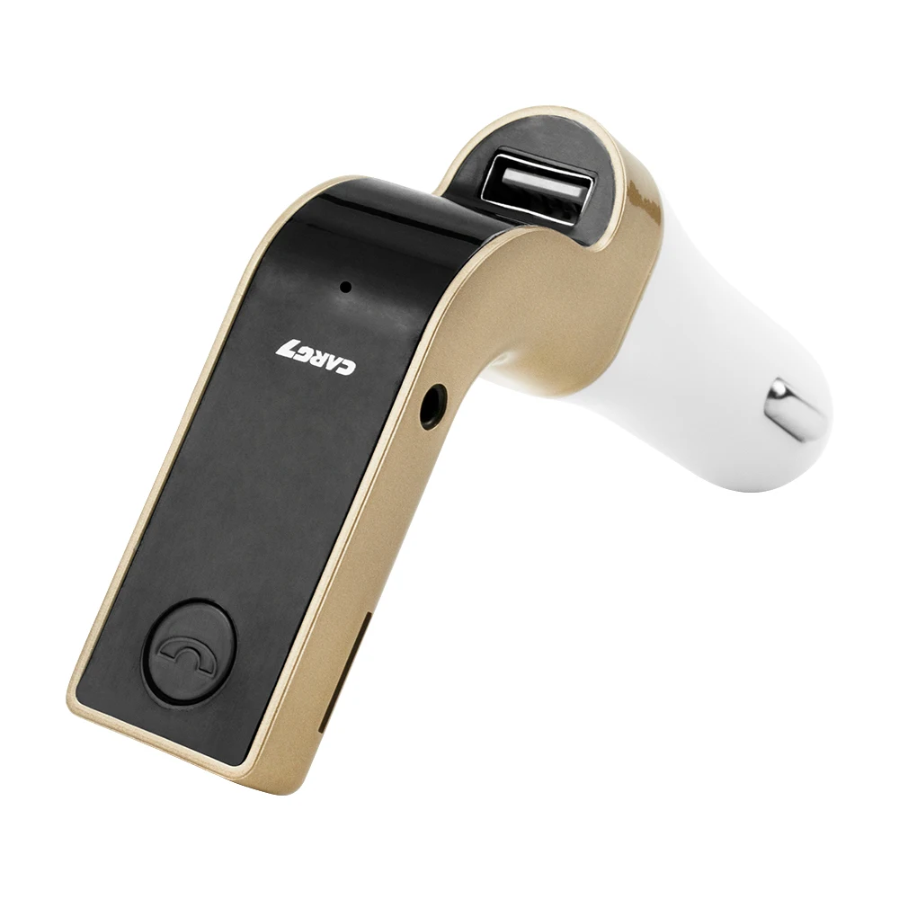 

1Pcs 5-in-1 Hands Free Wireless FM Transmitter G7 Car Bluetooth AUX Bluetooth Car Kit MP3 Player SD USB LCD USB Auto Accessories