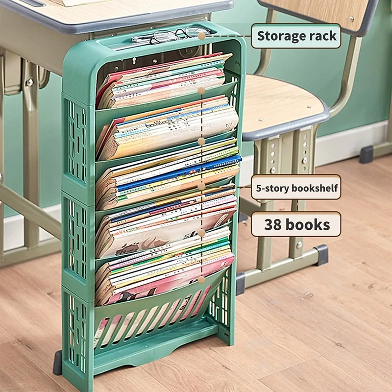 Online Book Storage Rack Bookshelf Storage Shelf For Books Children Book Box Classroom Household Storage Book Organizer