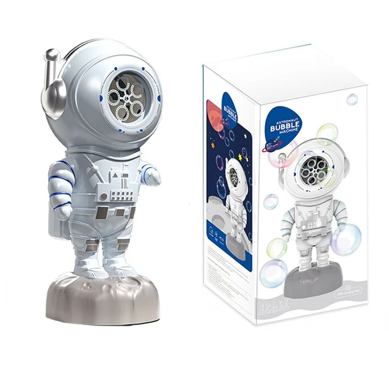 

Астронавт уличная электрическая машина для пузырей светящаяся вращающаяся перезаряжаемая игрушка электрическая машина для мыльных пузырей подарок на свадьбу