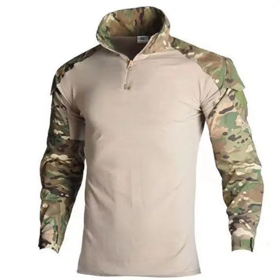 

Men Outdoor Sport Hiking T-Shirts Combat Softair Military Army Multicam CP Camouflage Hunting Climbing Shirt Tactical Clothing