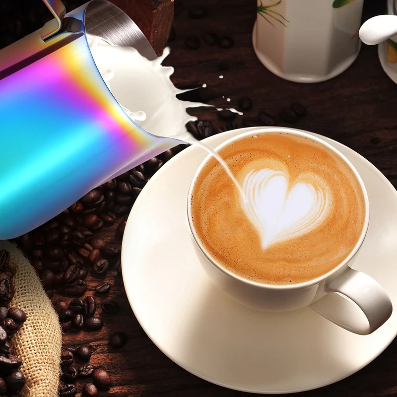 Кувшин для вспенивания молока с художественной ручкой 20 унций