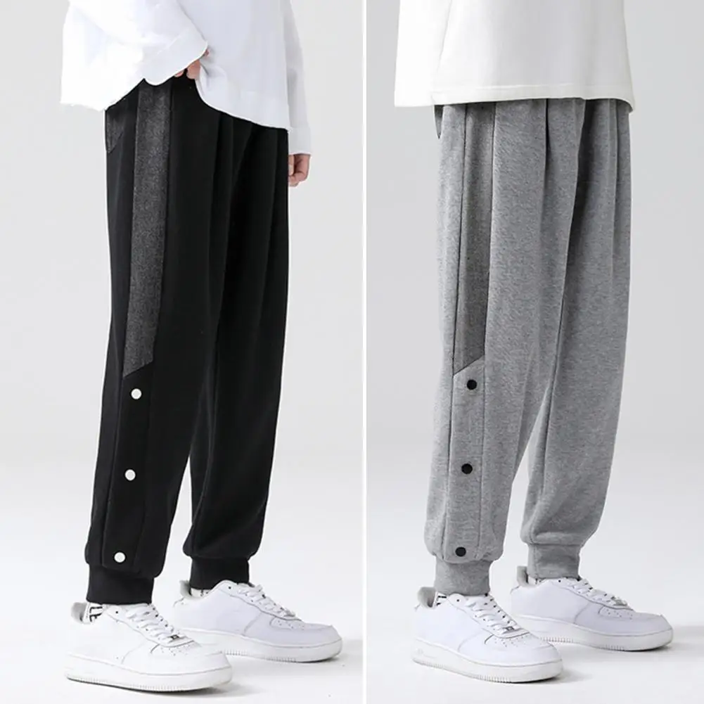 

Осенние мужские спортивные брюки, повседневные леггинсы в стиле хип-хоп, однотонные свободные спортивные брюки, модные повседневные брюки, уличные штаны