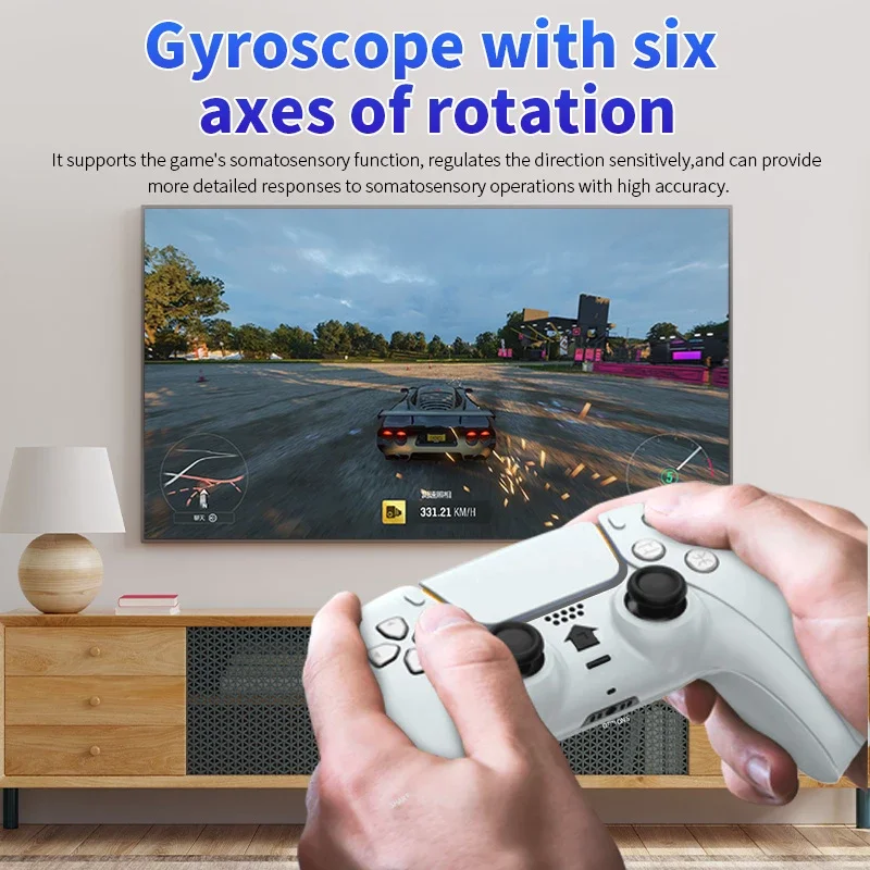 Беспроводной контроллер для Sony PS4 с тачпадом и моделью от PS5 Turbo одной кнопкой