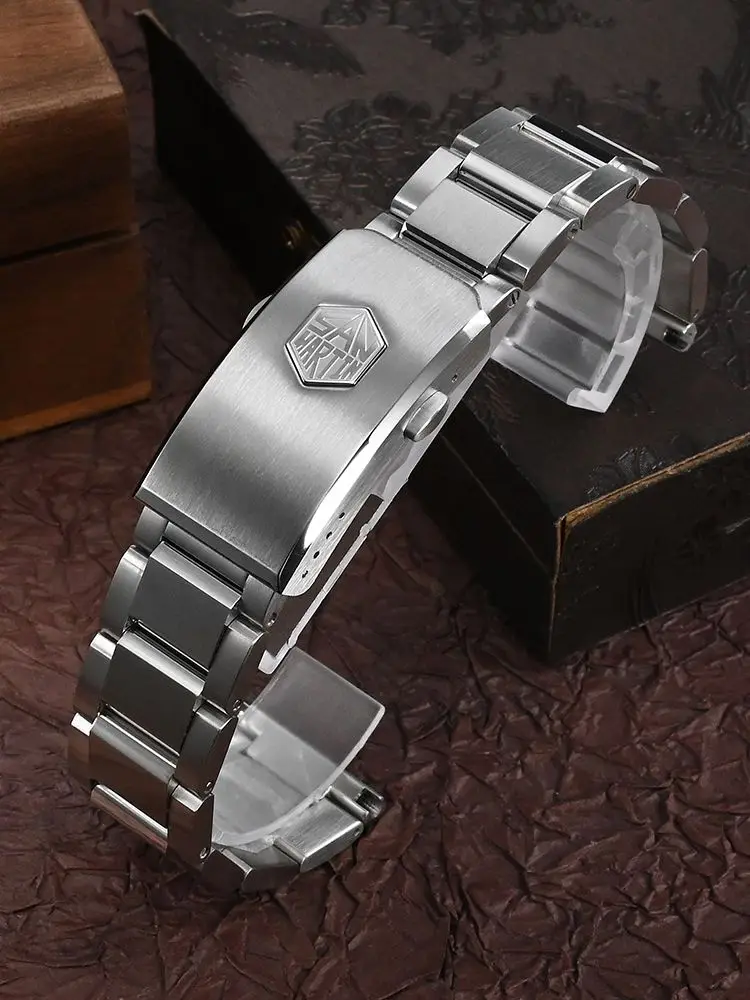 For BREMONT Stainless Steel Metal Watch SILVER Strap Band Bracelet Clasp  12-24mm