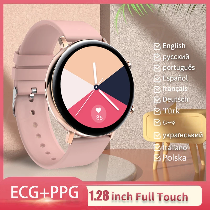 

NEW 2022 Smart Watch With Make Calls Men Women Smartwatch ECG+PPG Blood Pressure Sports Fitness Tracke For Android Samsung Apple
