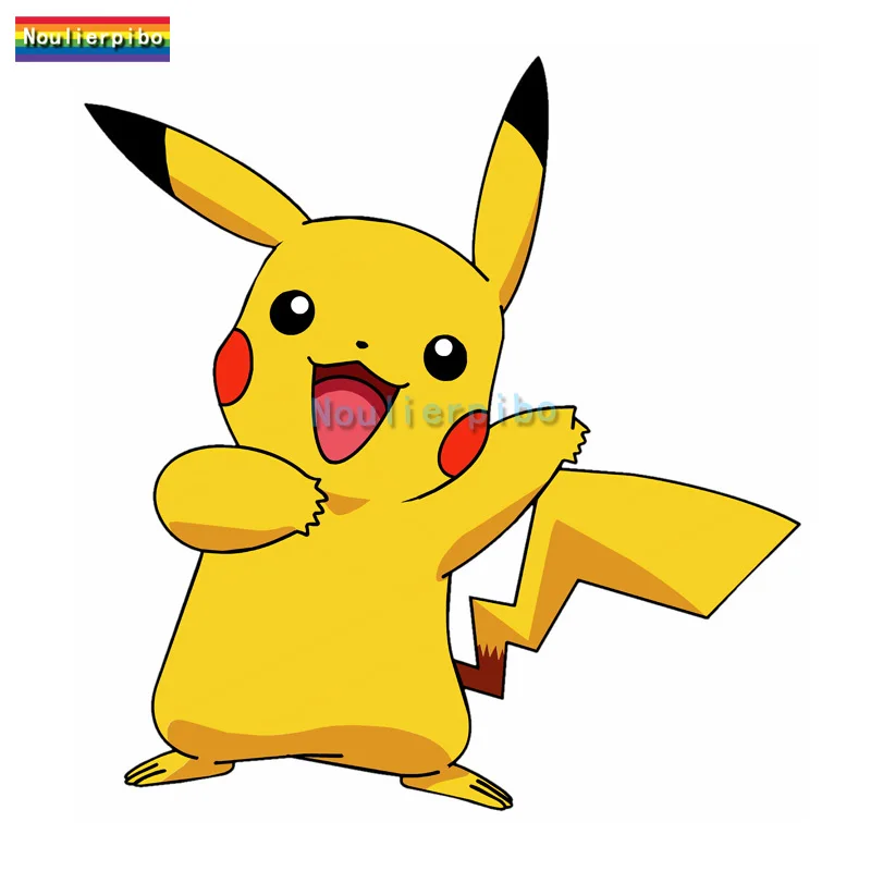 Креативные Мультяшные автомобильные наклейки Пикачу виниловые светоотражающие