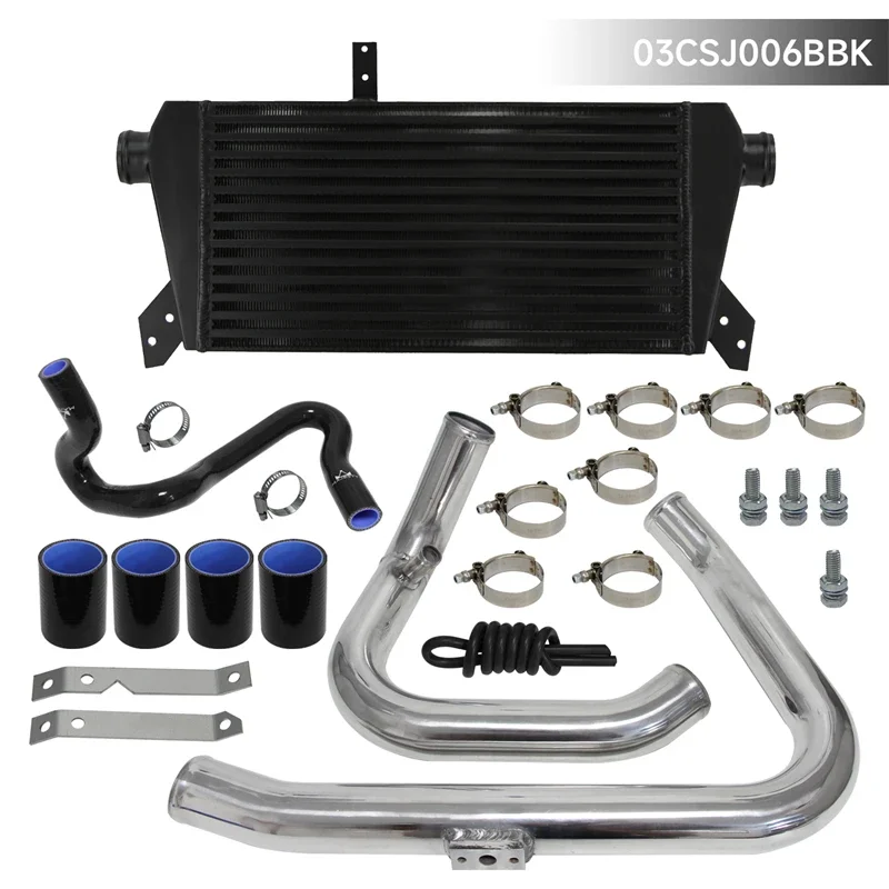 Обновленный комплект интеркулера FMIC для 96-01 VW Passat Audi A4 B5 1.8T черный/синий/красный