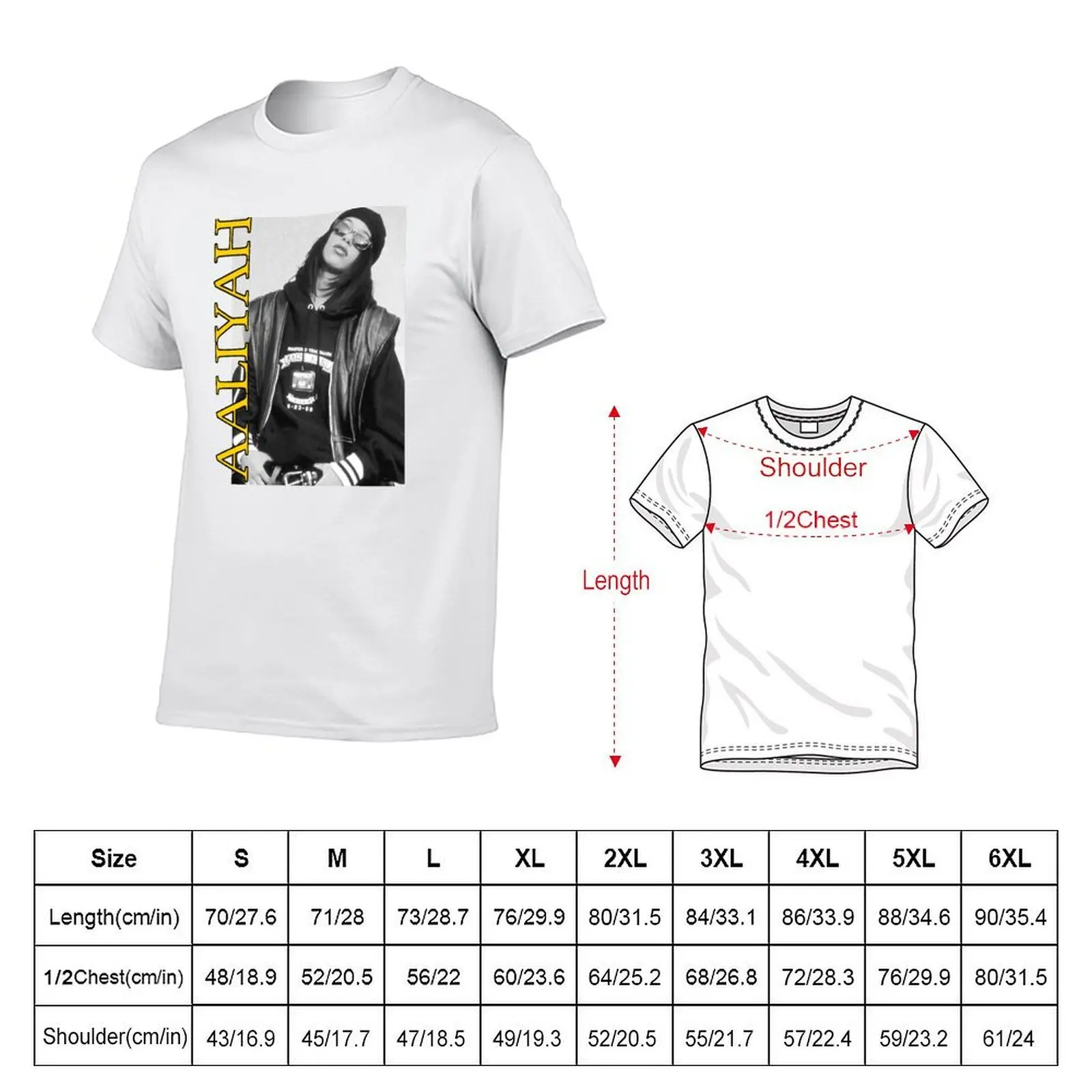 Фото Футболка Aaliyah, повседневная рабочая футболка №2