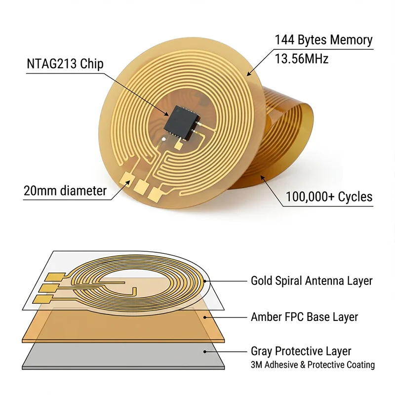 

HENNCER NFC метка Ntag213