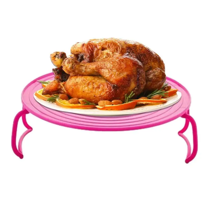

Microwave Plastic Stand Multifunction Kitchen Plate Rack Plastic Stacker A Lid And A Cooling Rack Kitchen Accessories