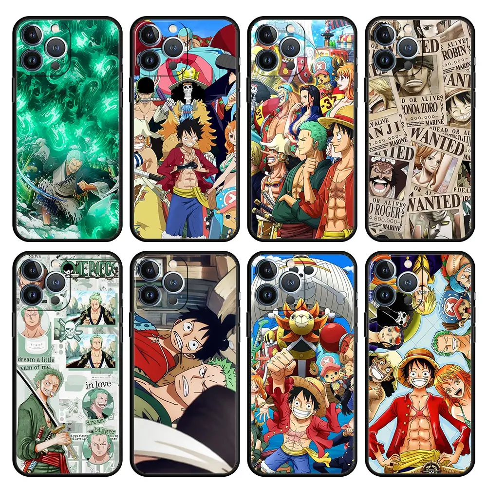 anime one piece zoro luffy hot case for apple iphone 11 7 13 pro max 12 xr x 6 12 mini 5 6 plus se phone cover shell bag fundas free global shipping