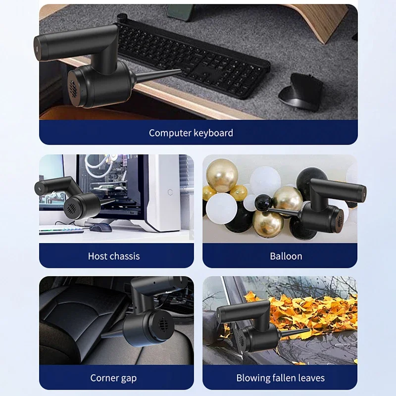 Беспроводной автомобильный пылесос Xiaomi 9800000Pa 5 в 1 портативный мощный ручной для