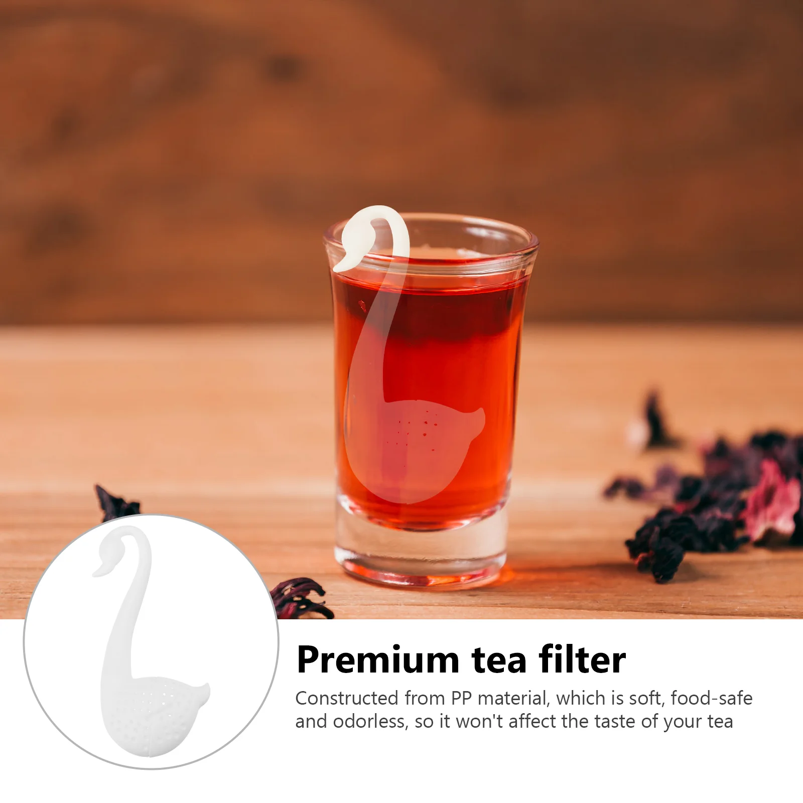 Лебедь подвесное сито шариковый заварочный инструмент для процеживания