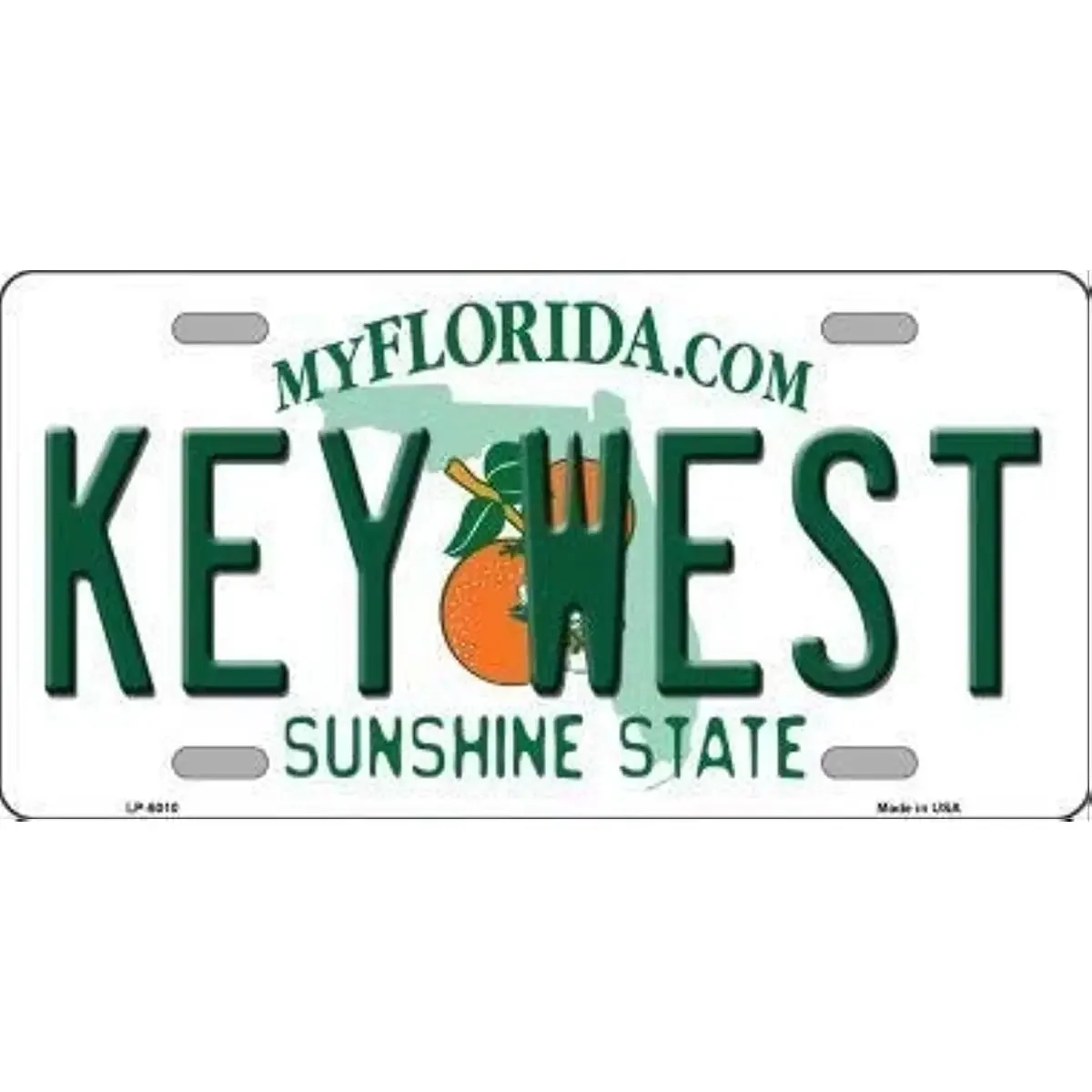 

Tin Sign 6x12 inches Key West Florida Novelty Metal License Plate Sunshine State