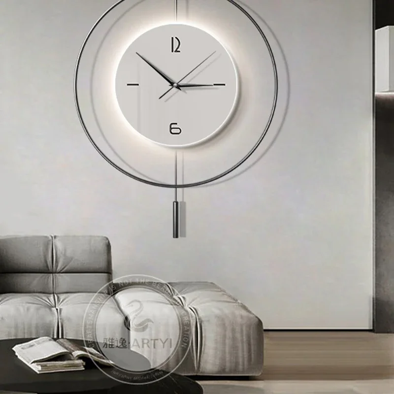 Современные настенные часы Xenomorph бесшумные дизайнерские скандинавские