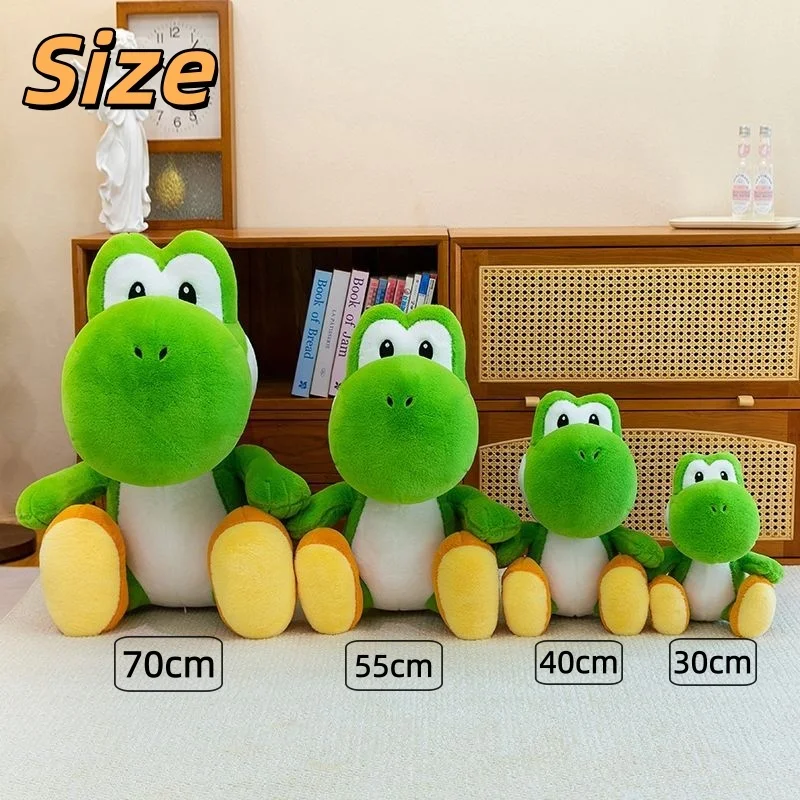 Фото Плюшевая игрушка SuperMario Yoshi 2026, 30-70 см, черепаха Йоши, плюшевая кукла по мотивам мультфильмов и игр, подарок на день рождения №3