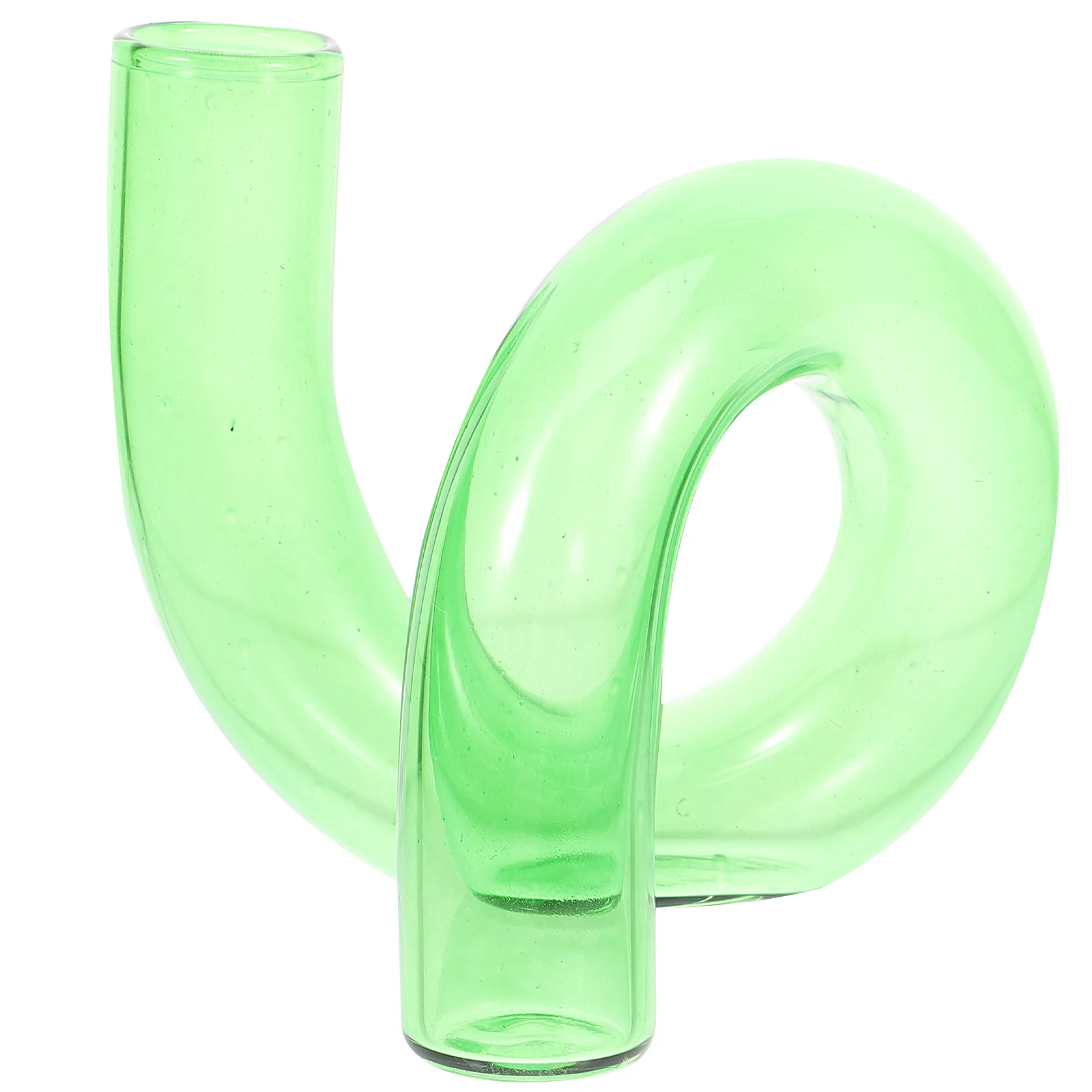 

Shaped Glass Vase Twisted Terrarium Small Decorative Tablescape Creative Desktop Decoration Flowerpot