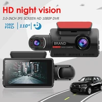hiden 1080p car rotating dash cam driving video recorder dual lens front and inside vehicle camera night vision car accessories