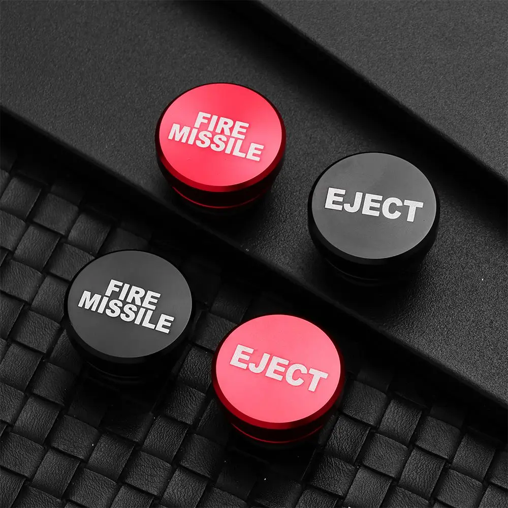 

Black/Red Universal Car Tool Missile Button Car Accessories Fire Eject Button Plug Cigarette Lighter Cover
