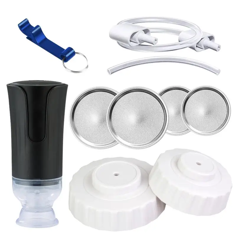 

Jar Vacuum Sealing Portable Mason Jar Sealer Food-Grade Silicone Electric Jar Vacuum Pump Anti-Cracking Extend Shelf Life Keep
