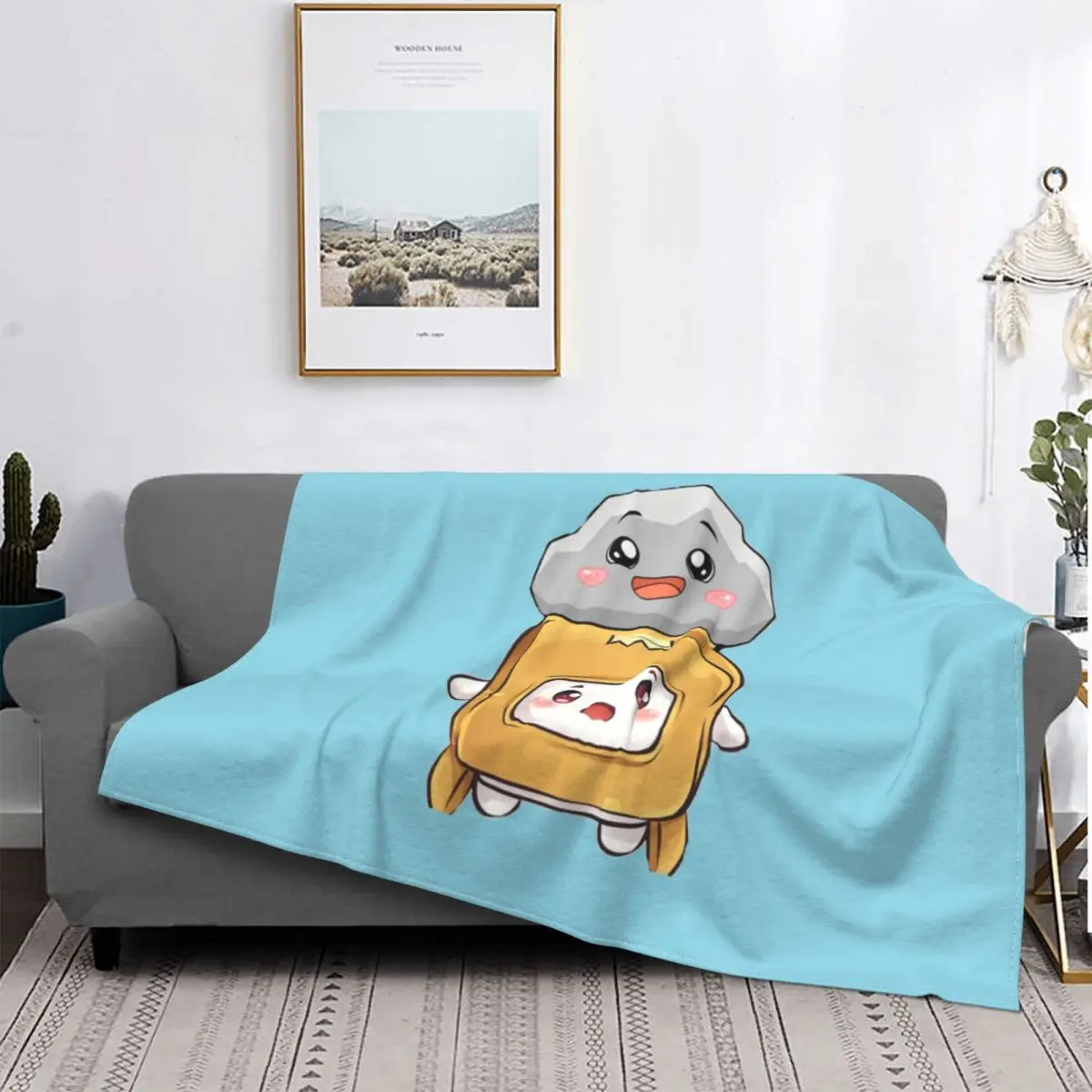 

Happy Boxy And Rocky Plushie Lankybox Blankets Coral Fleece Plush Spring/Autumn Soft Throw Blankets for Bedding Car Bedspreads