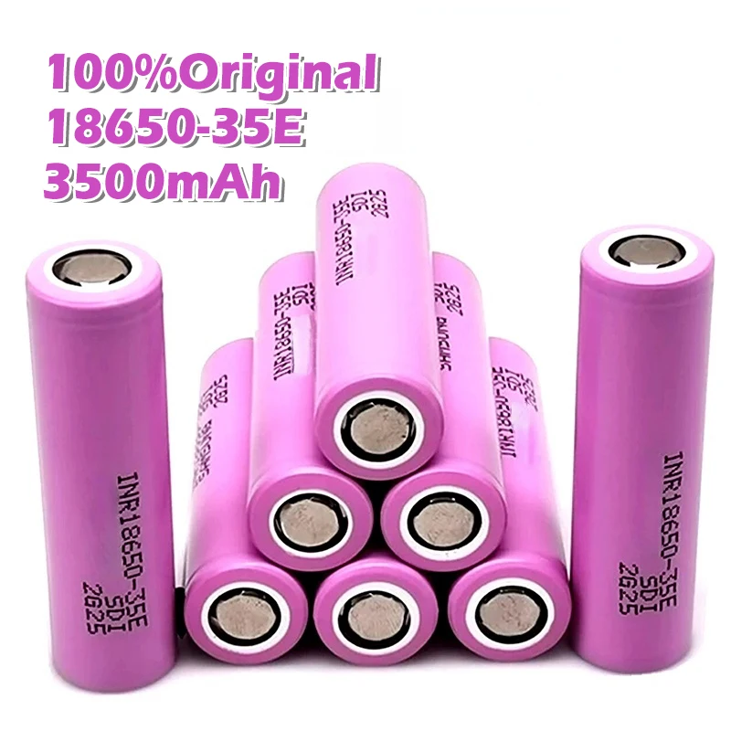 

High power 18650 lithium battery power tool Inr18650 real capacity 1-20 35E 3500mAh 3.7V 25A