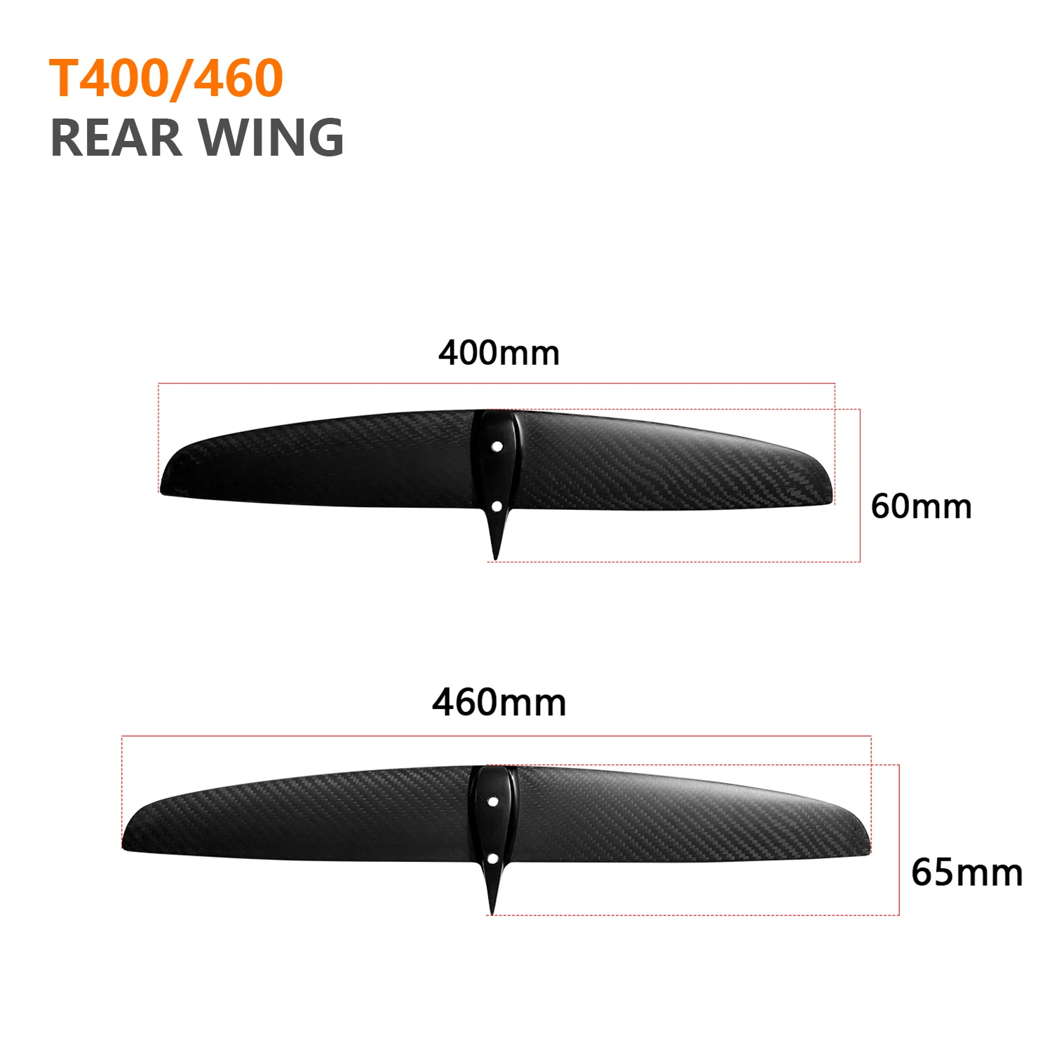 Настраиваемая ось фольги и задние крылья GY (340 370 390 400 460 500) для серфинга на