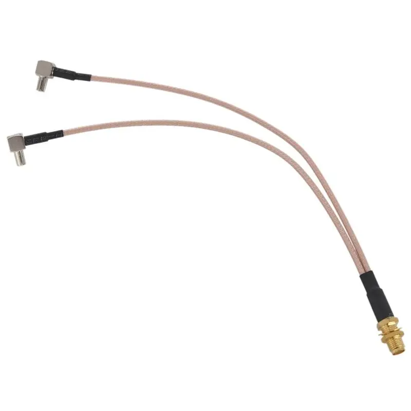 Фото Кабель-разветвитель/комбинатор SMA Female на Y-образный 2x TS9 Angle Male, 8 дюймов, 3 шт., золотой и серебряный, B12B №4