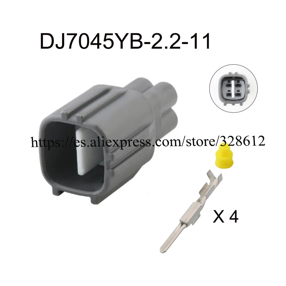 

100 комплект включает клеммы, уплотнительные автомобильные Проводные соединители, Штекерный соединитель кабеля, 4 контакта, Φ