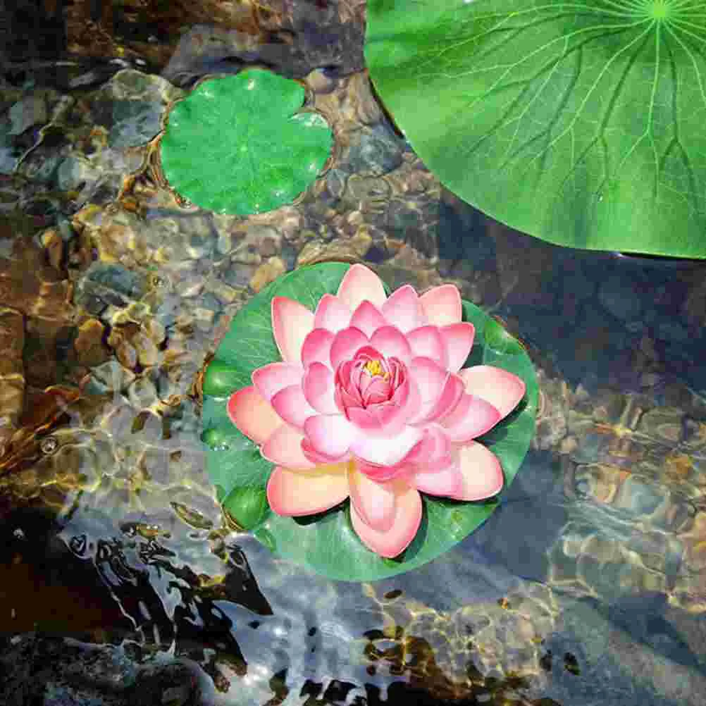 

Solar Artificial Floating For Lily Floating Pads Water Pool Leaves Floating Lamp Green Pond Lily Lifelike