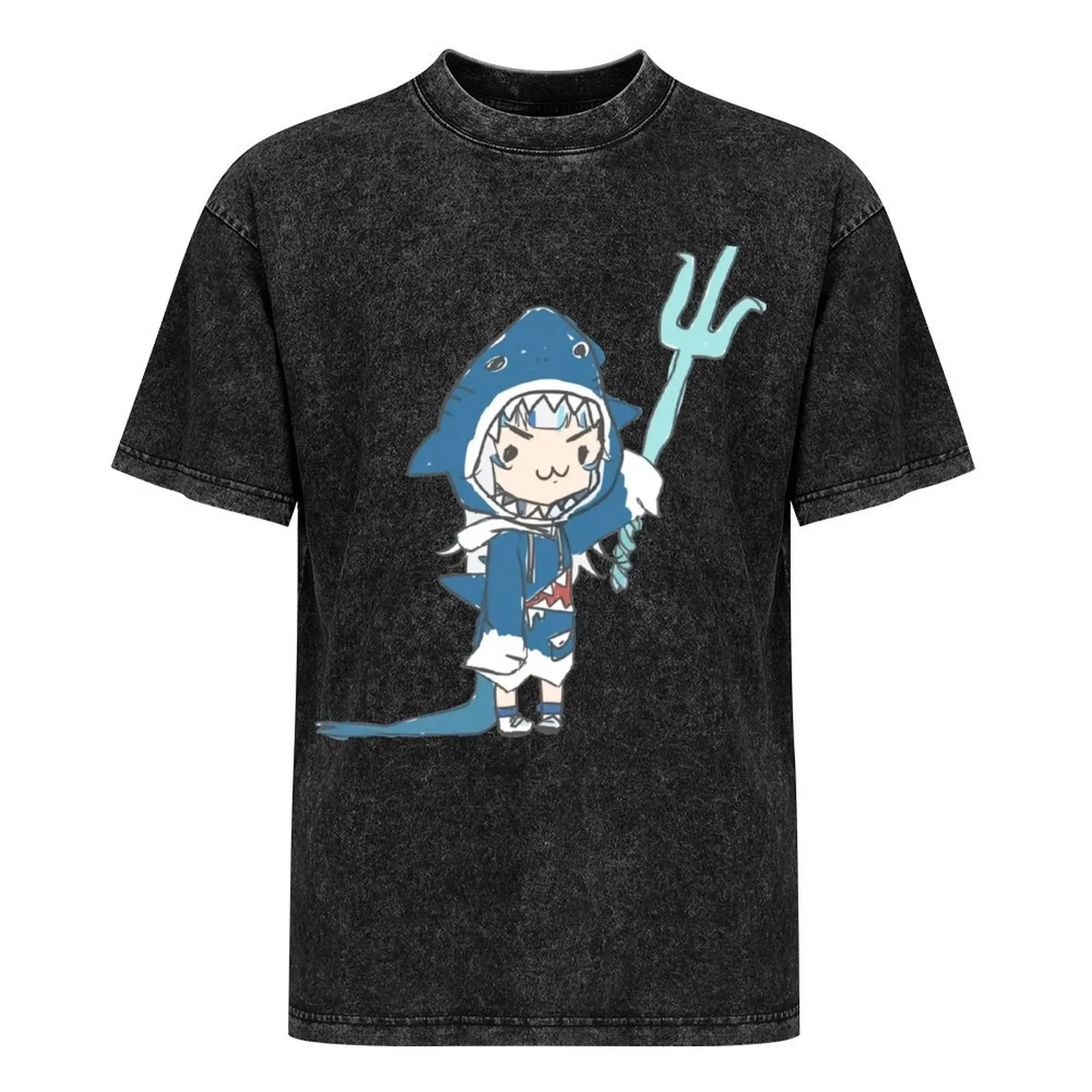 Футболка Gawr Gura LOADING Holive хлопок мужская