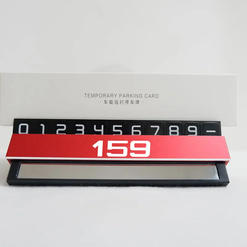 

Скрытая автомобильная парковочная табличка с номером для Alfa Romeo Giulia Stop Card для Alfa Romeo Giulia Stelvio Mito Spider 147 156 159 4C