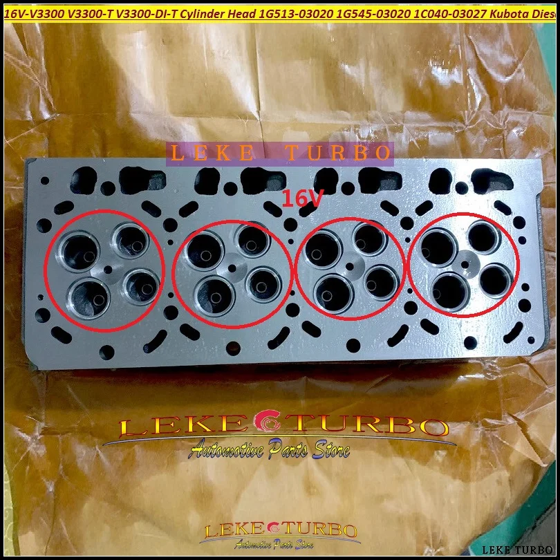 V3300 V3300-T головка цилиндра 1G513-03020 1G545-03020 1C040-03027 для дизельного двигателя Kubota 12 В или