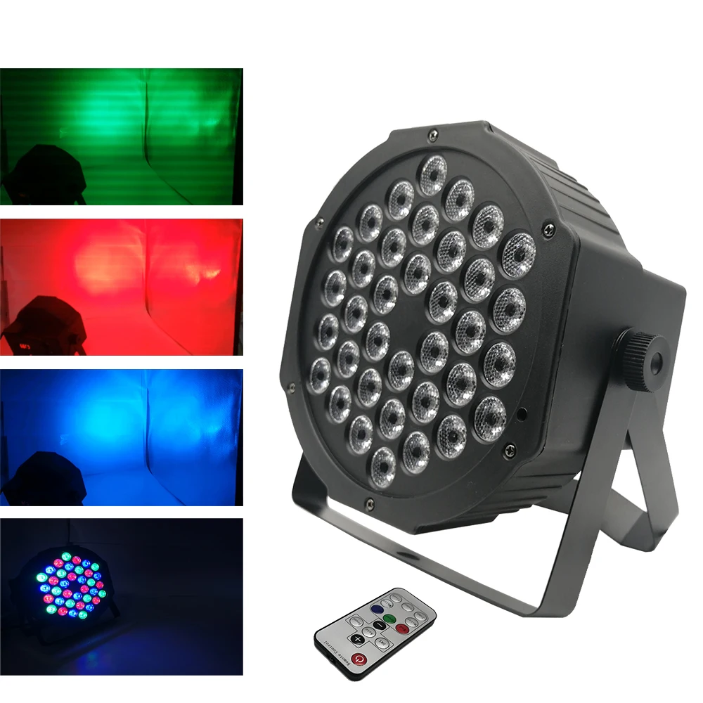 

Fast Shipping LED 36x3W RGB LED Flat Par RGBW Color Mixing DJ Wash Light Stage Uplighting KTV Disco DJ DMX512 Decorative Lamp