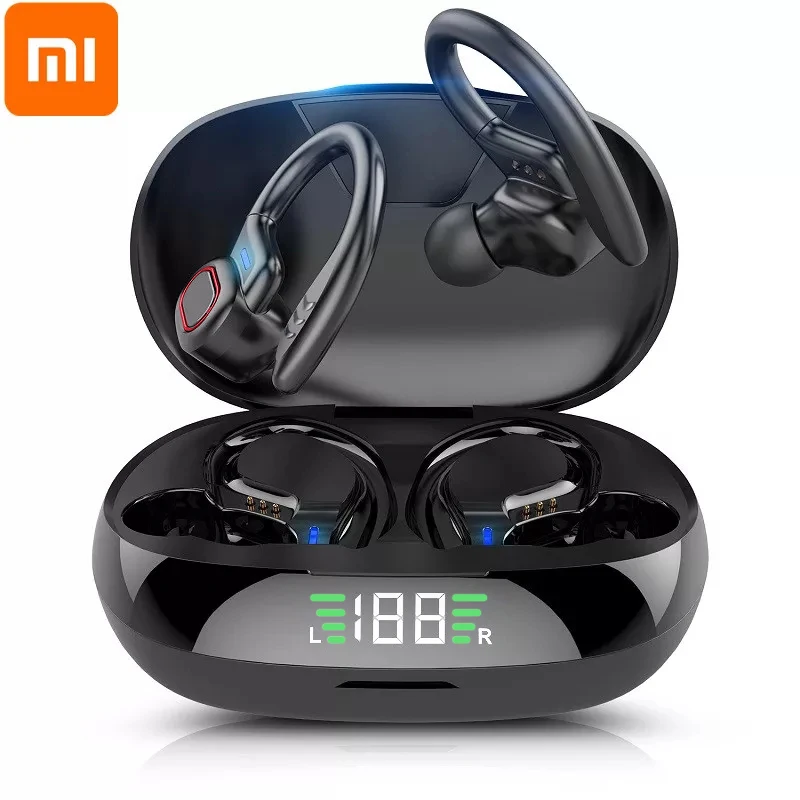 TWS-стереонаушники Xiaomi водонепроницаемые с микрофоном и светодиодным дисплеем |