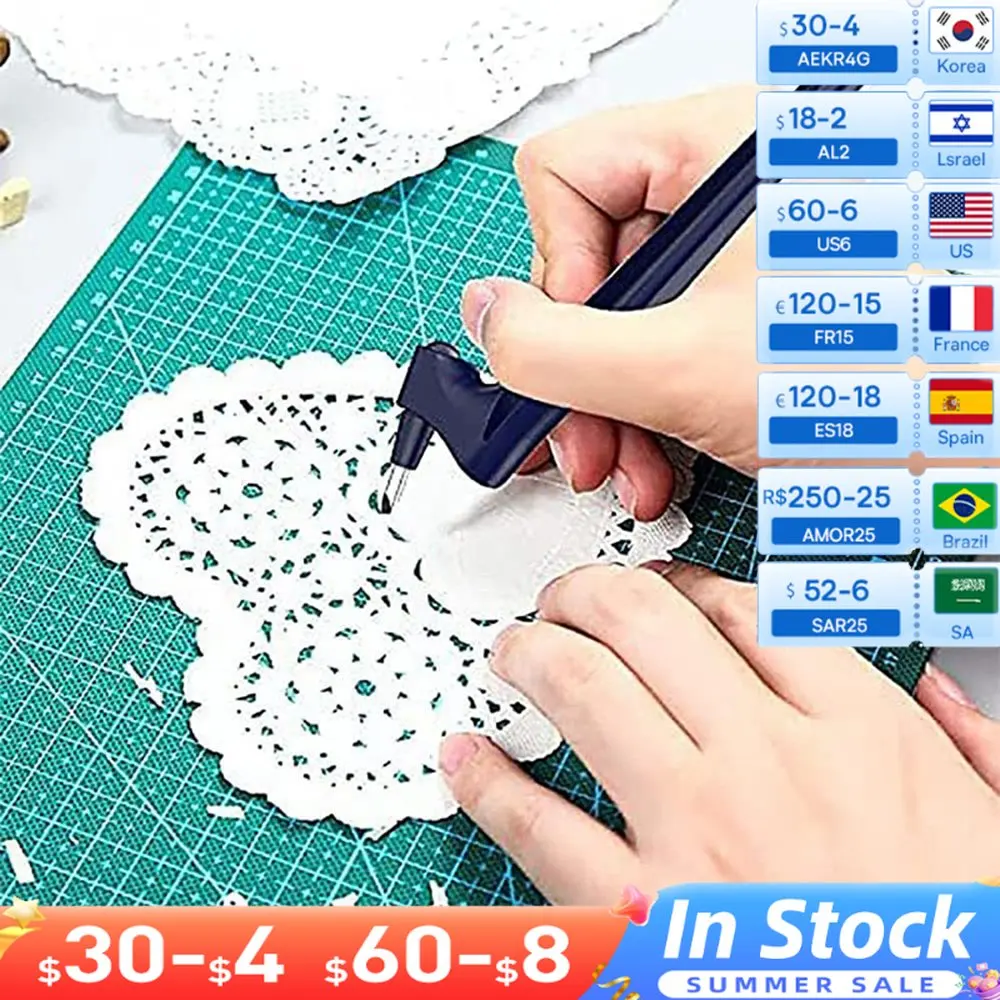 

Режущие инструменты для рукоделия, вращающийся на 360 градусов резак для бумаги с 3 лезвиями, режущие ручки, износостойкие художественные реж...