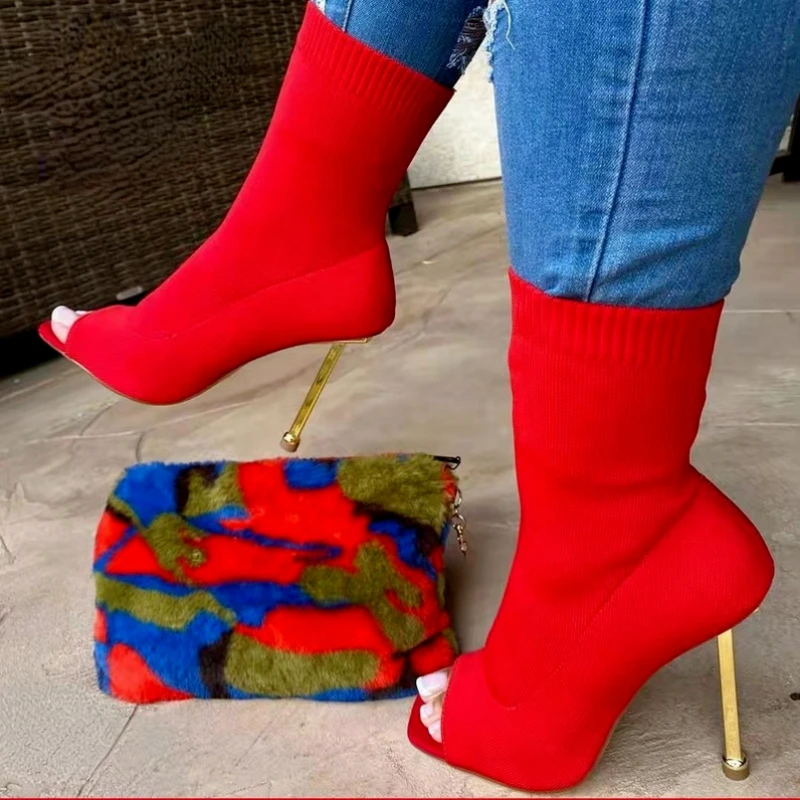 

Fashion Ladies Sandals 2022 New Summer Ladies High Heel Open Toe Sandals Ladies Mesh Breathable Square Toe Ladies Sandals Trendy