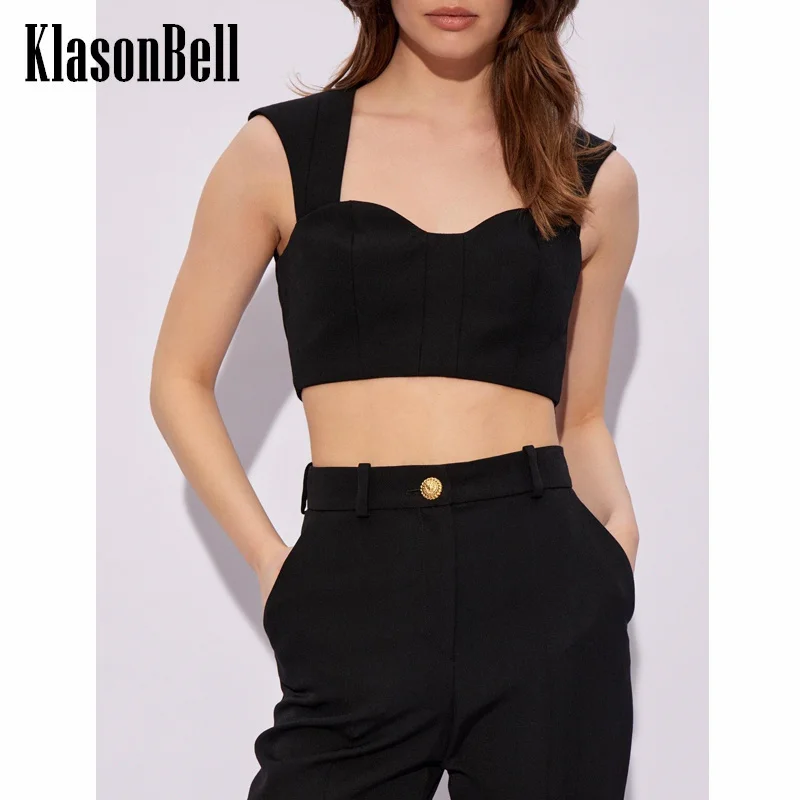6 20 KlasonBell женский элегантный пикантный квадратный воротник без бретелек на