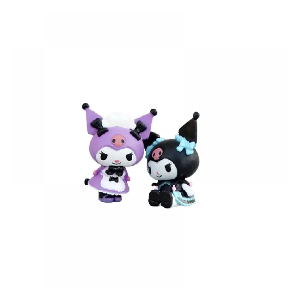 Кавайная мелодия 4 см фигурка Kuromi Sanrio My Melody аниме Kt Cat экшн-Коллекция набор из 5 ПВХ