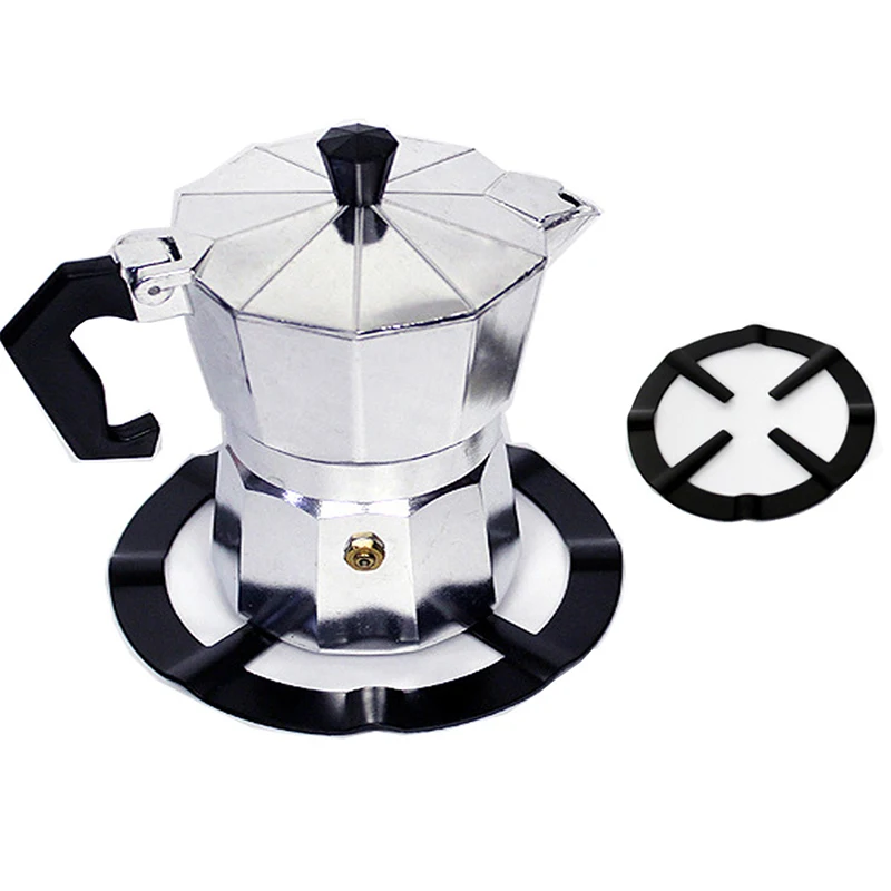 

1Pcs Iron Gas Stove Cooker Plate Coffee Moka Pot Stand Reducer Ring Holder Durable Coffee Maker Shelf Home Kitchen Moka Pot Tool