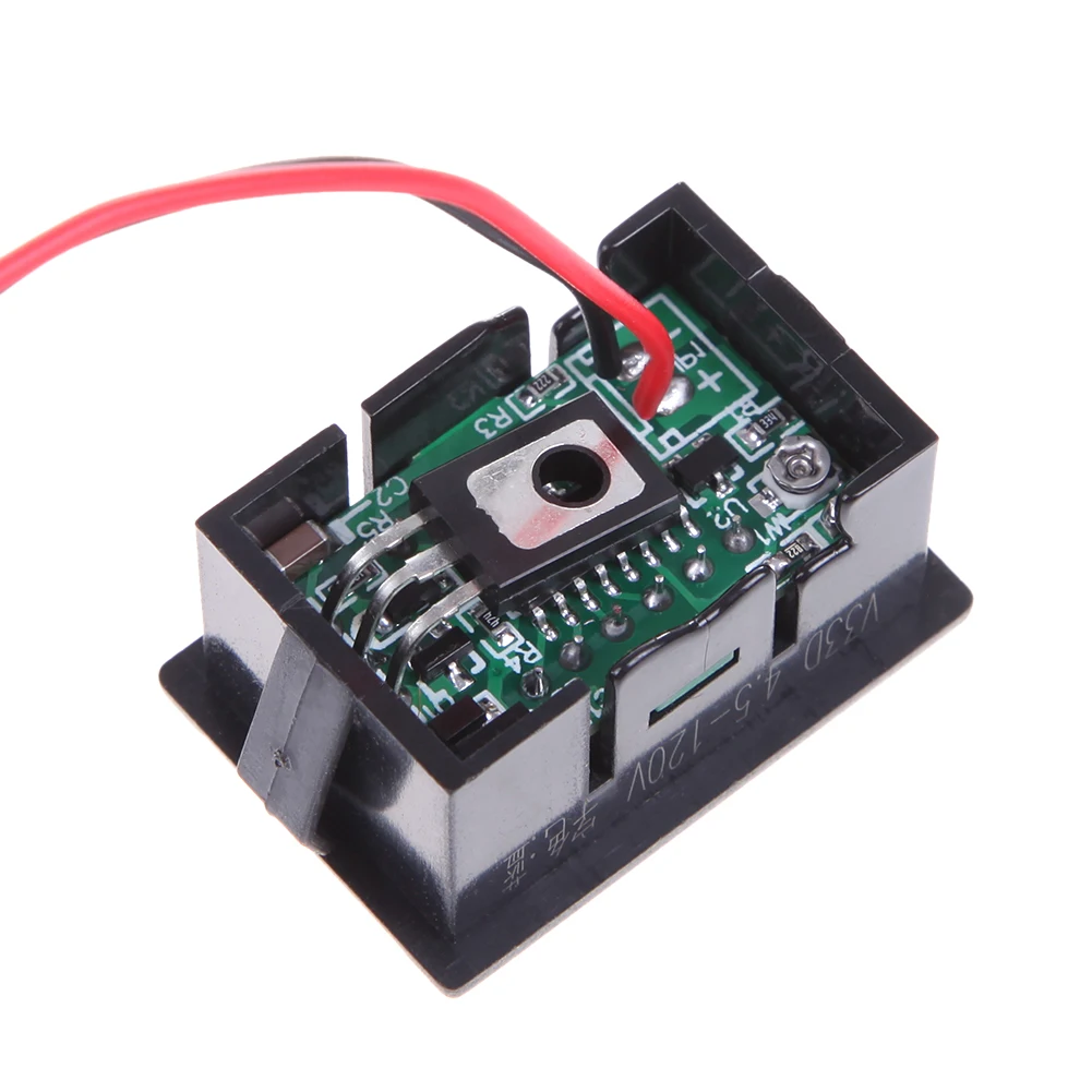 

LED Digital Voltmeter 0.36" DC4.5-120V LED Voltmeter Digital Volt Meter Automobile Motorcycle Volt Detector Tester Monitor Panel