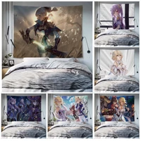 genshin impact diy wall tapestry japanese wall tapestry anime ins home decor