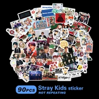 90pcsset kpop stray kids chritsmas evel character stickers high quality straykids stickers decor fans gift