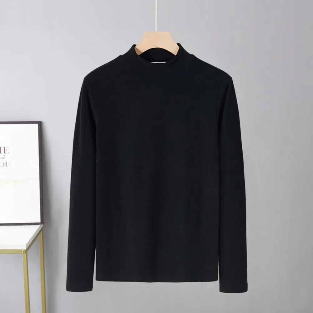 

Stylish Elastic Anti-pilling Men Base T-shirt Winter Top Loose Keep Warm