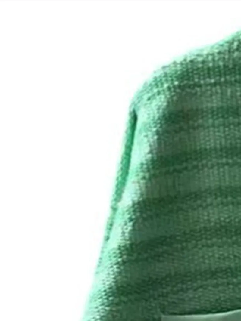 

Women's Contrasting Colors V-Neck Knitted Sweater 2022 New Single-Breasted Ladies Sweet Long-Sleeved Cardigan with Pockets