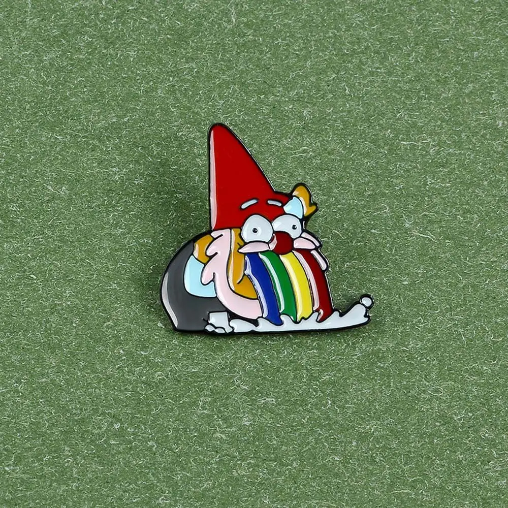 Булавка забавные аксессуары для путешествий радужная рвота карликовая брошь